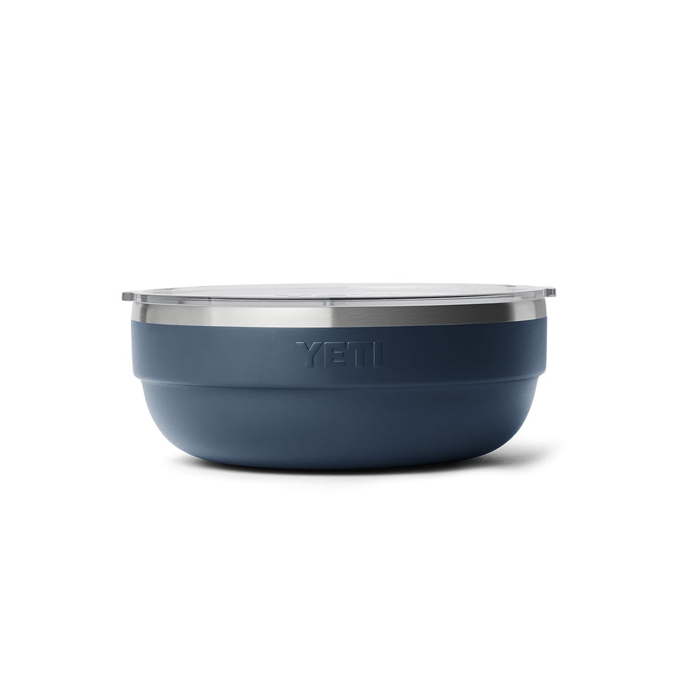 YETI Rambler Low Bowl stackable design saves kitchen and camp cabinet space.