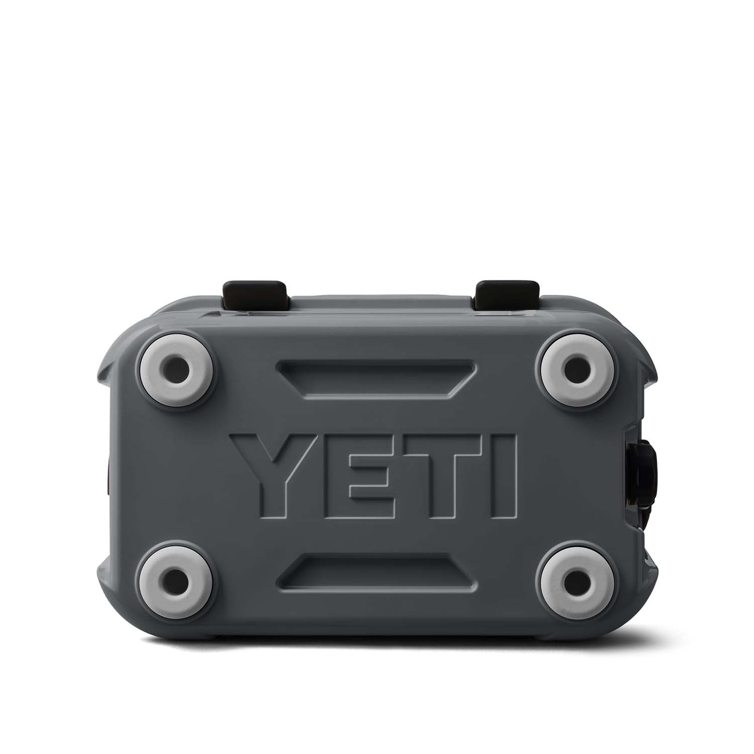YETI Roadie 15 charcoal color complements outdoor gear and car interiors.