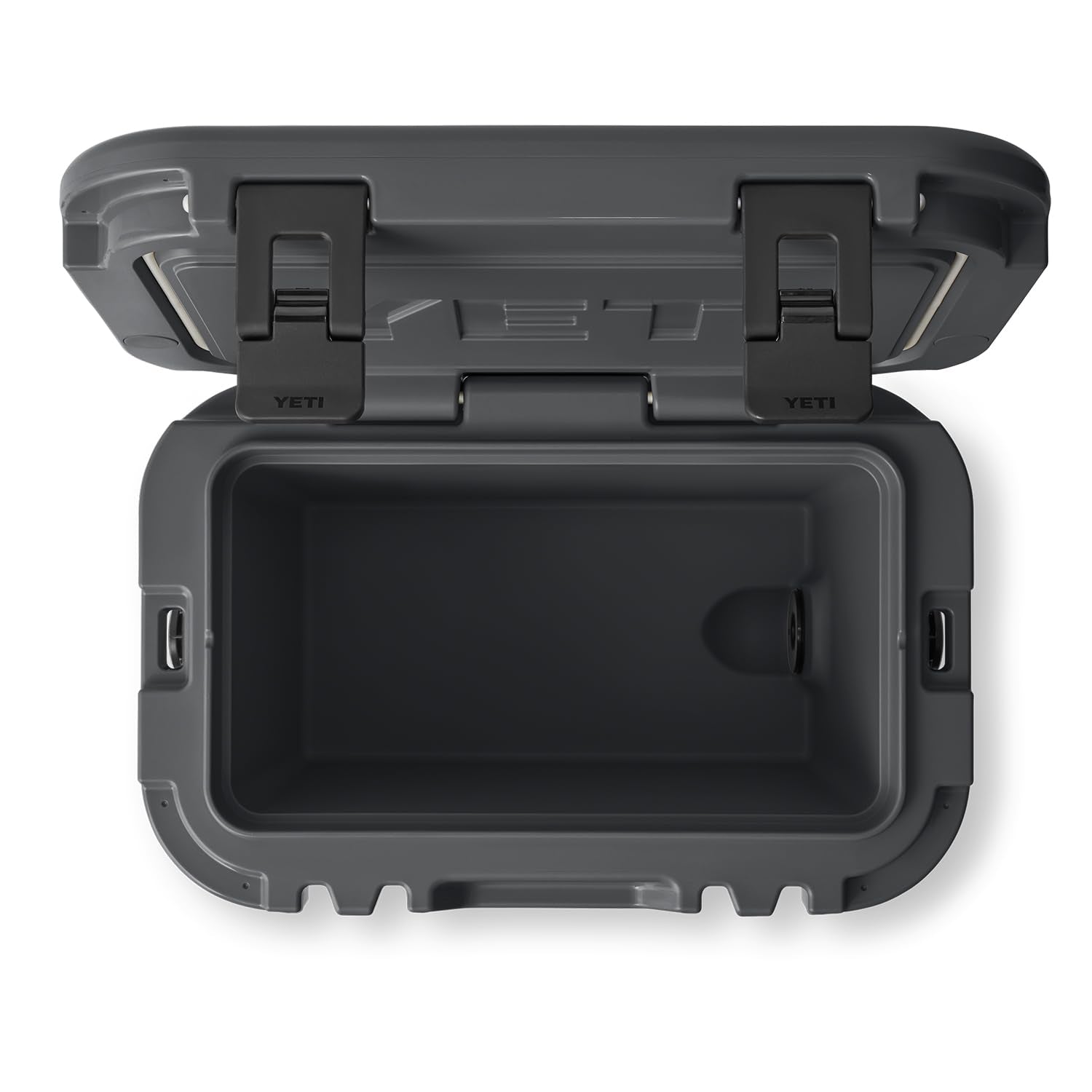 YETI Roadie 15 with DoubleDuty Strap enables hands-free hauling and shoulder carry.