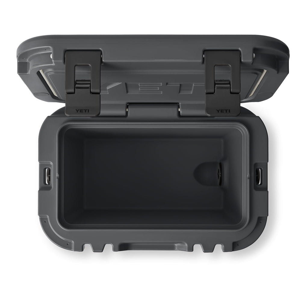 YETI Roadie 15 with DoubleDuty Strap enables hands-free hauling and shoulder carry.