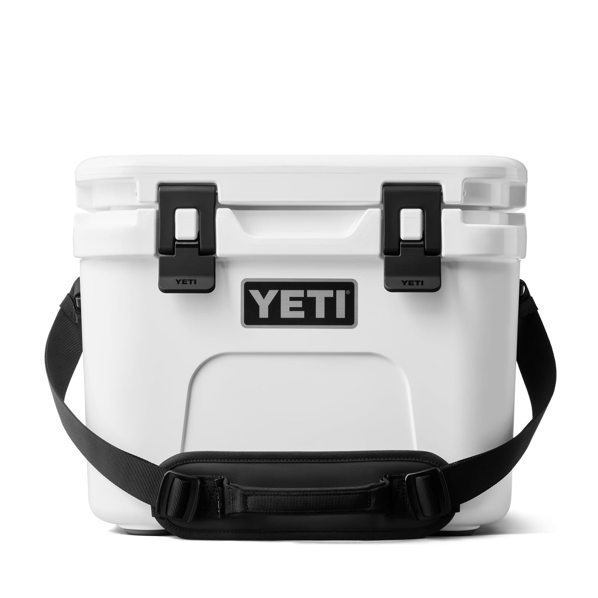 YETI Roadie 15 front view, compact design for easy transport during trips and errands.