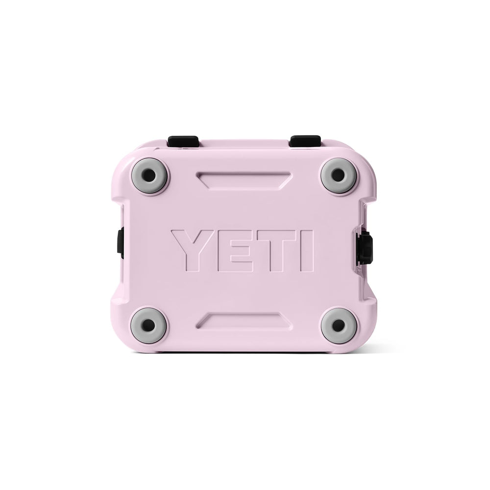 YETI Roadie 24 ready for a beach picnic with beverages and ice.