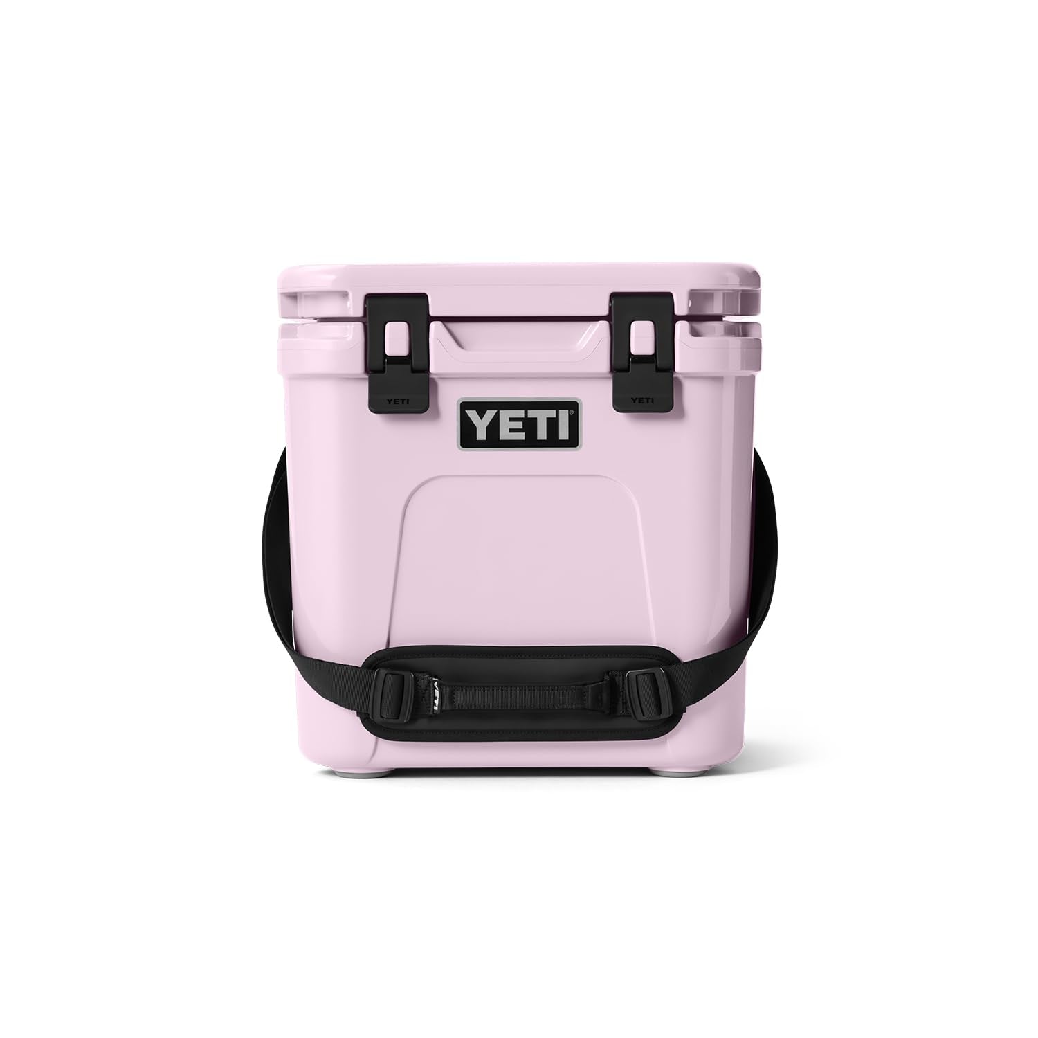 YETI Roadie 24 front view highlighting rugged exterior for road trips.