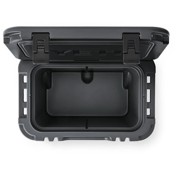 YETI Roadie 32 charcoal neverflat wheels provide reliable transport