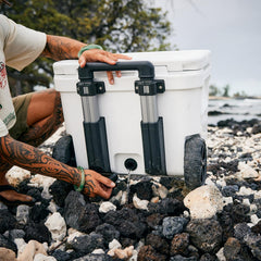 YETI Roadie 32 lipgrip handles keep loads steady and hands clear.