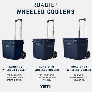 YETI Roadie 32 navigates tailgate crowds with smooth rolling and stability.