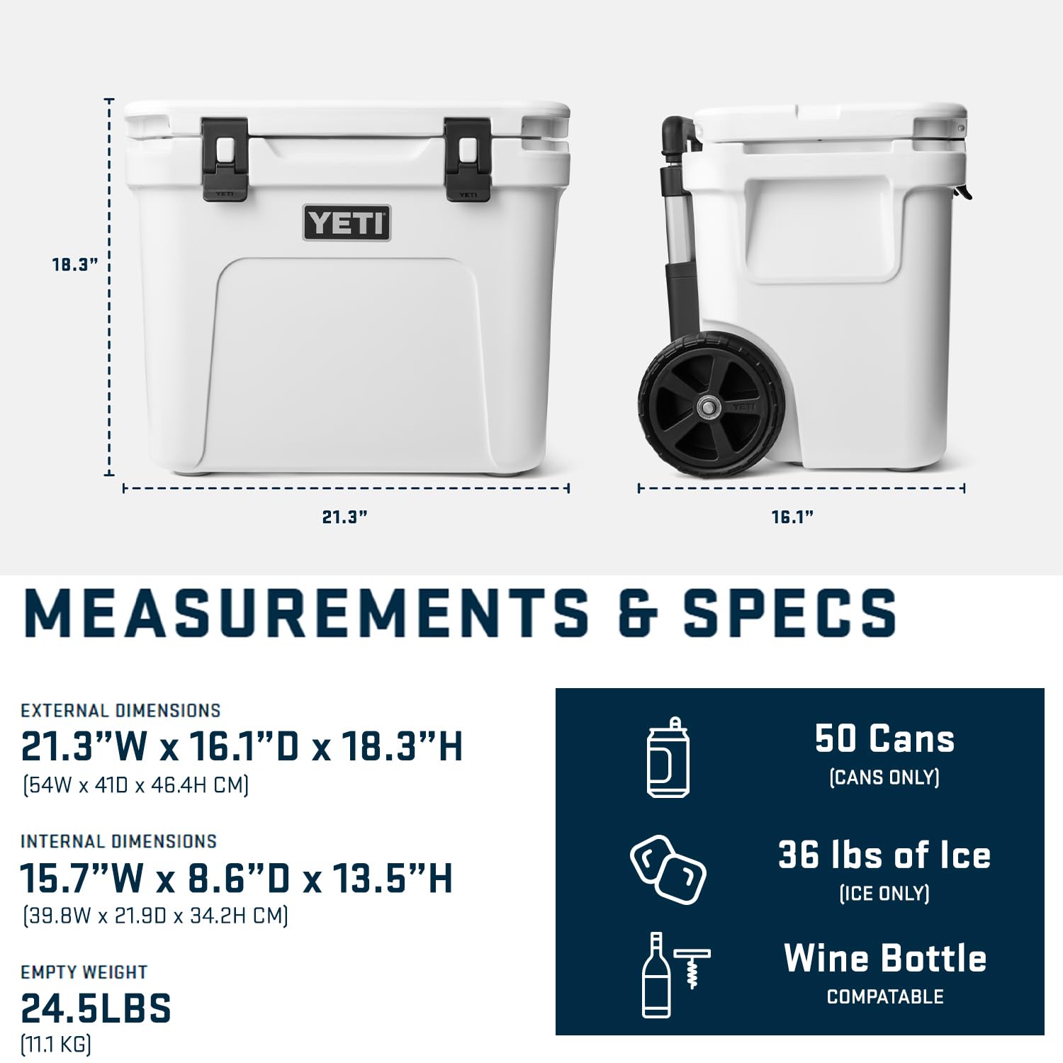 YETI Roadie 32 fits in small vehicle trunks for easy road trips.