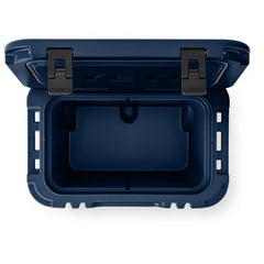 YETI Roadie 32 navy lipgrip handles help lift with minimal fuss.