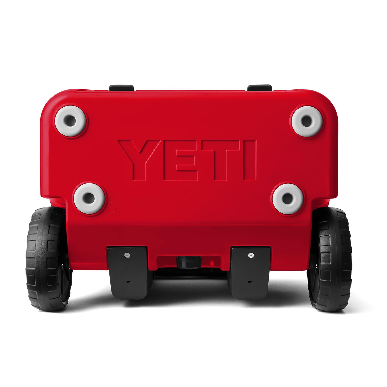 YETI Roadie 32 wheeled cooler LipGrip feet aiding stability and easy carrying.