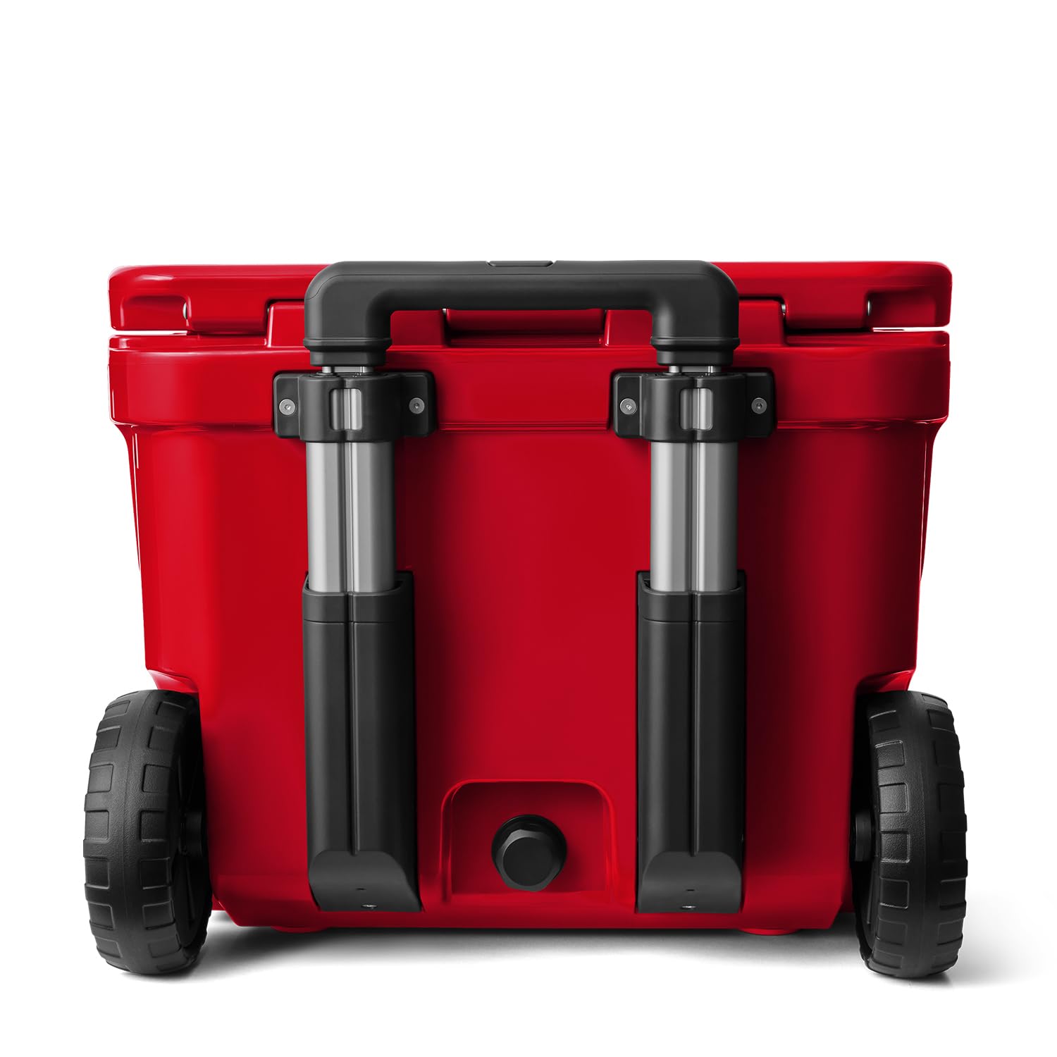 YETI Roadie 32 wheeled cooler retractable periscope handle in action.
