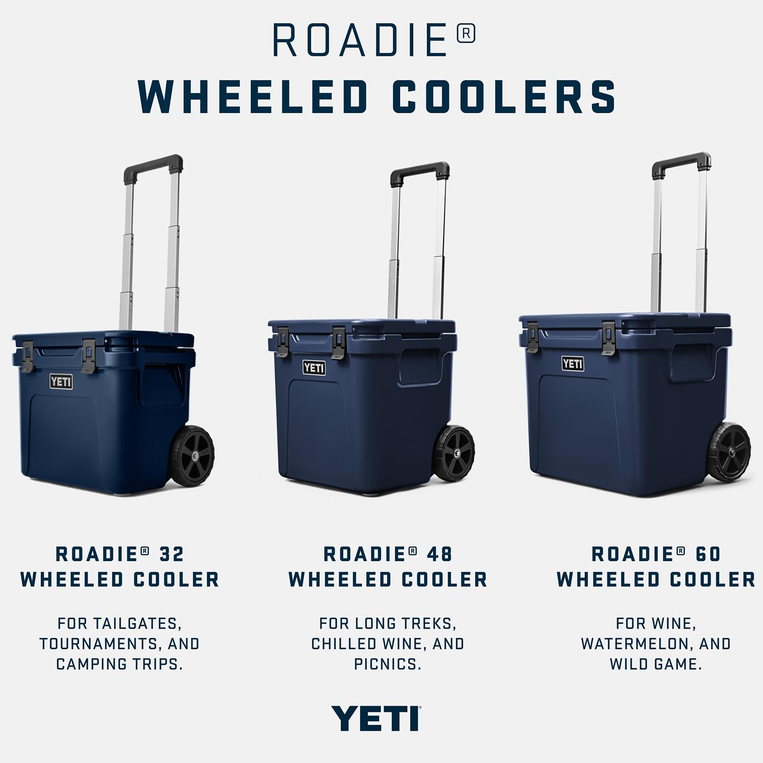 YETI Roadie 32 white on car trunk during a road trip