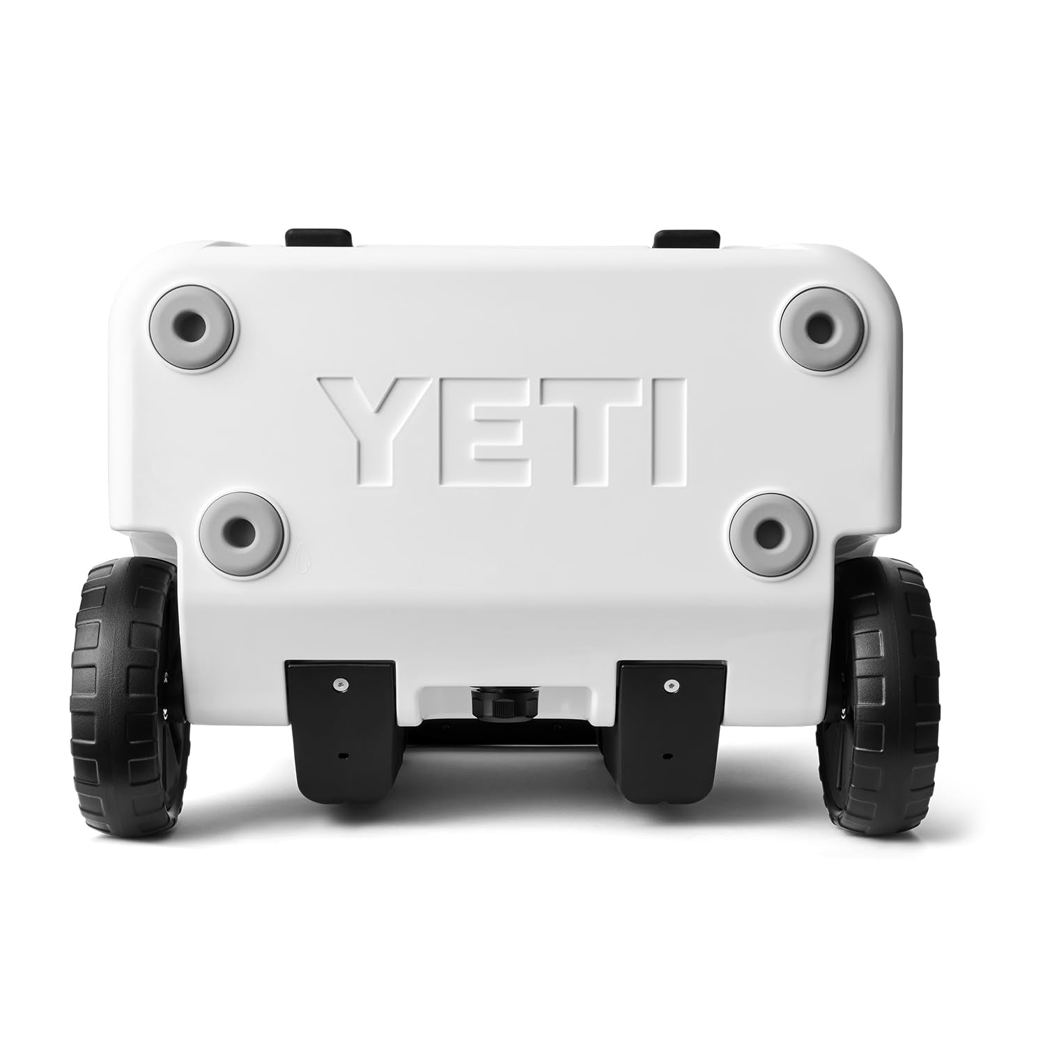 YETI Roadie 32 white used for outdoor picnic setup