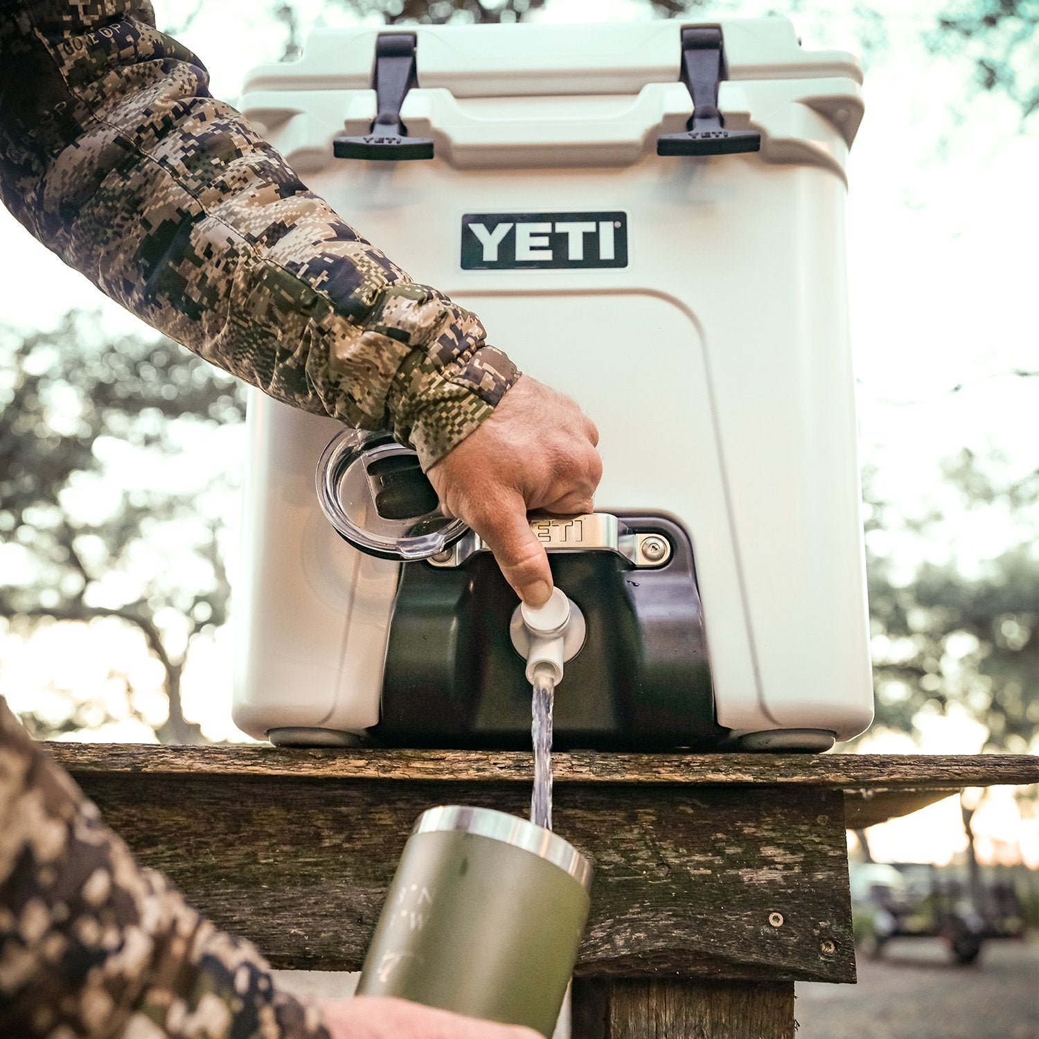 YETI Silo rotomold detail shows tough construction built to endure drops and sun.