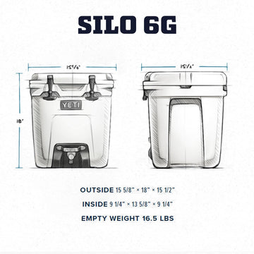 YETI Silo Venom cooler with ergonomic handle for steady carrying on outdoor trips