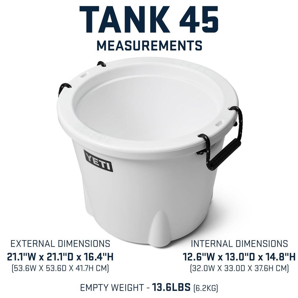 YETI Tank 45 DoubleHaul handles enable easy transport across venues.