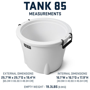 DoubleHaul handles shown on the YETI Tank 85 during transport