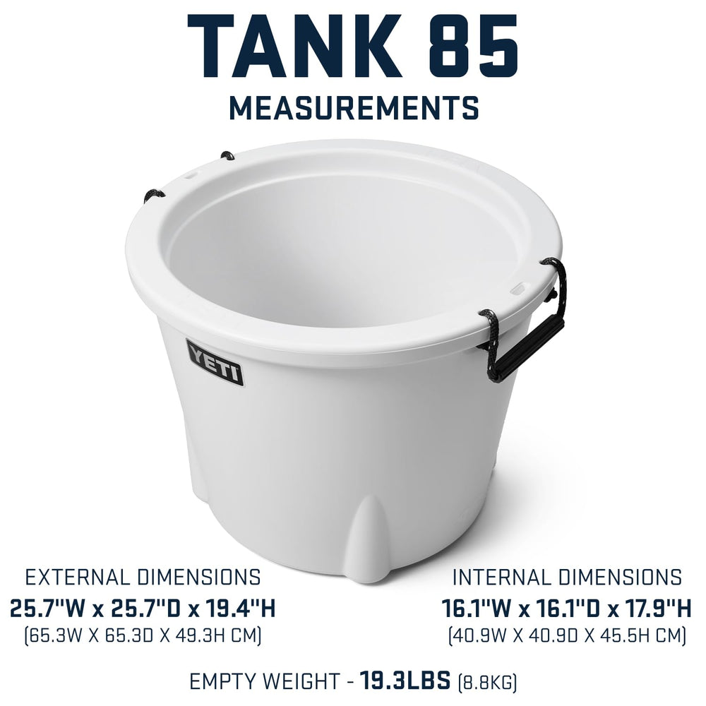 DoubleHaul handles shown on the YETI Tank 85 during transport
