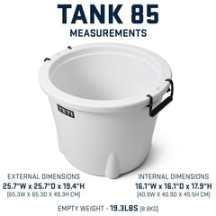 DoubleHaul handles shown on the YETI Tank 85 during transport