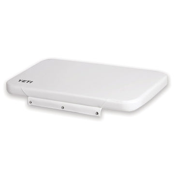 YETI Tundra 160 seat cushion top view in marine vinyl white for durable boat seating