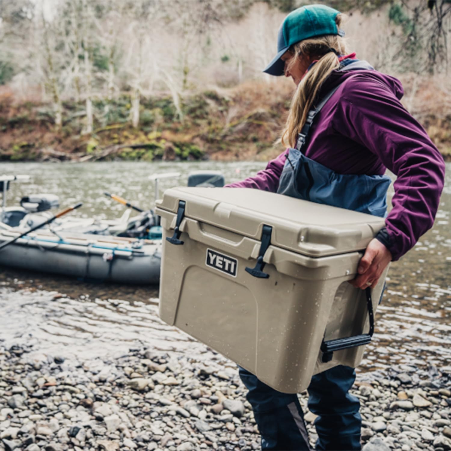 YETI Tundra 35 dry goods basket included keeps small items organized