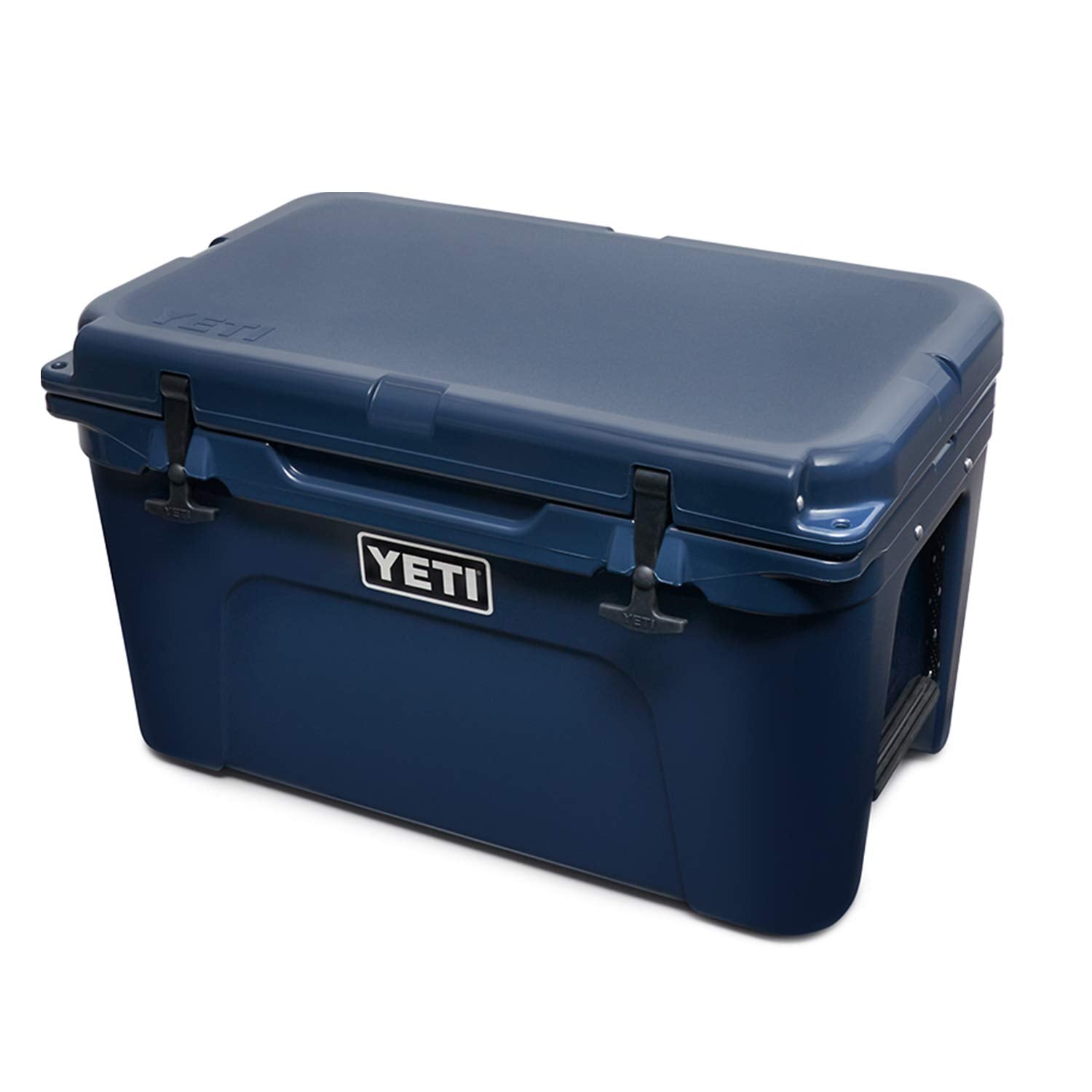 YETI Tundra 45 side profile highlights durable rotomolded construction for rugged use.