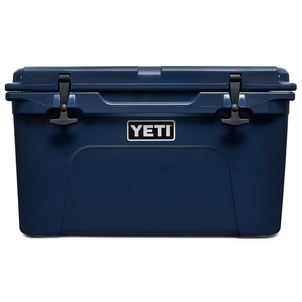 YETI Tundra 45 cooler top view shows rugged portability for outdoor adventures.