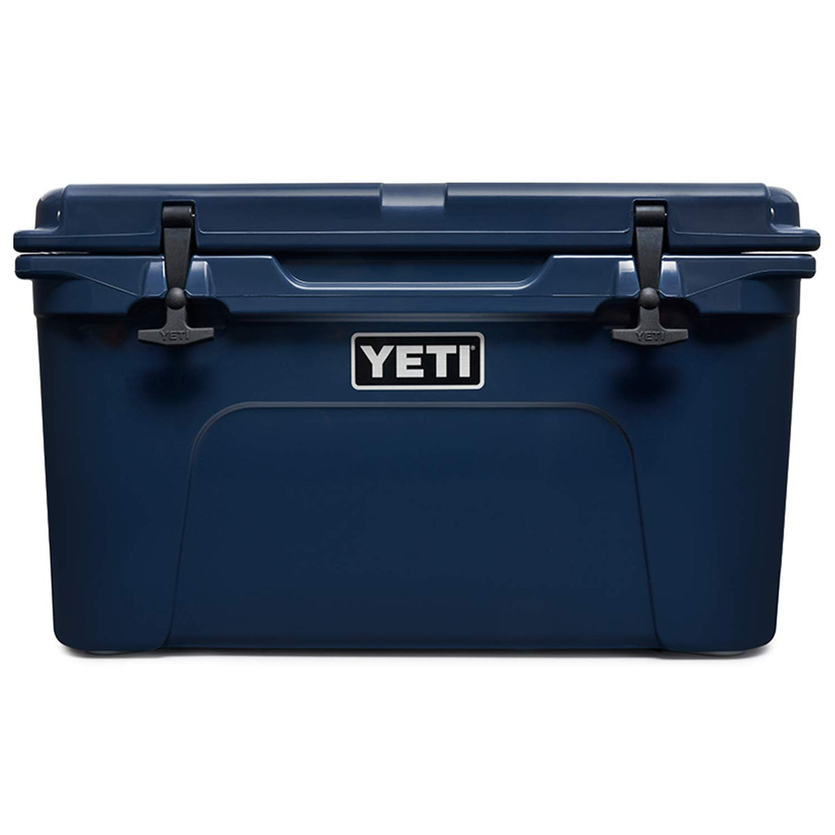 YETI Tundra 45 cooler top view shows rugged portability for outdoor adventures.