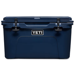 YETI Tundra 45 cooler top view shows rugged portability for outdoor adventures.