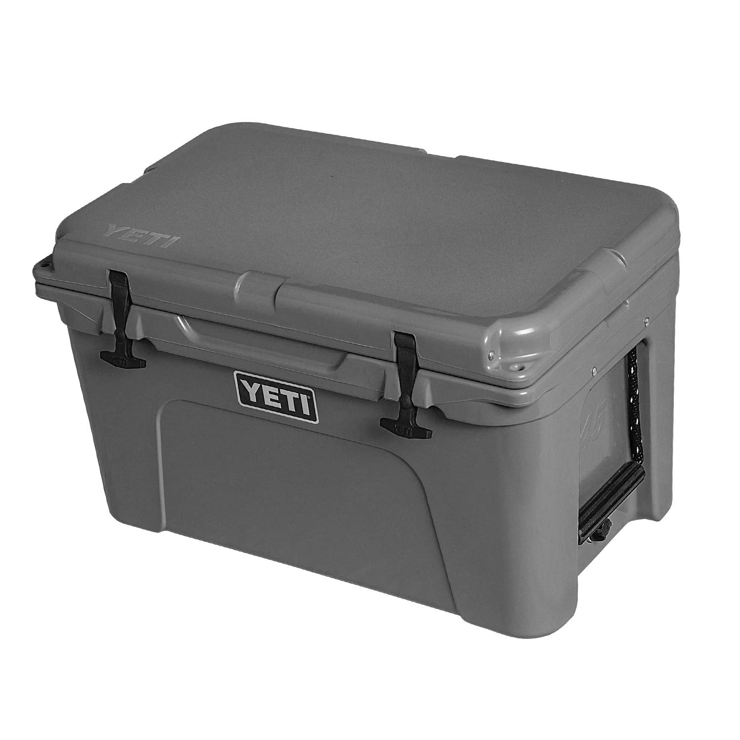 YETI Tundra 45 side profile, durable Fat Wall insulation and bear-resistant design.