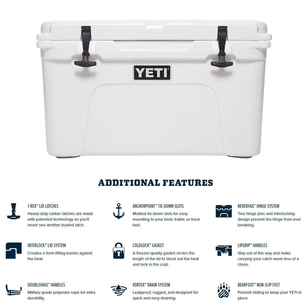 YETI Tundra 45 dry goods basket visibility for organization.