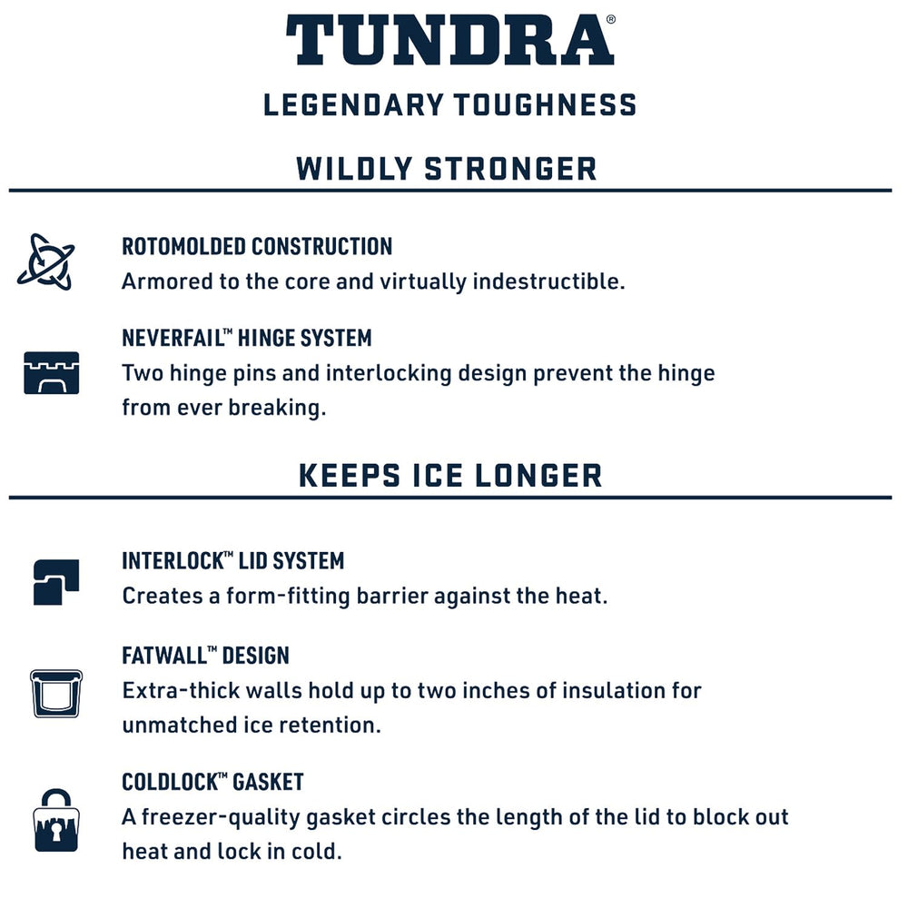 YETI Tundra 45 FatWall design bear resistant for adventures in bear country