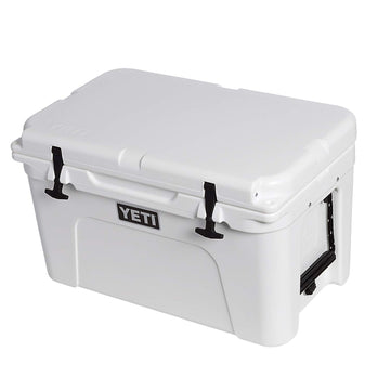 YETI Tundra 45 rotomolded-construction image emphasizes rugged durability in any terrain.