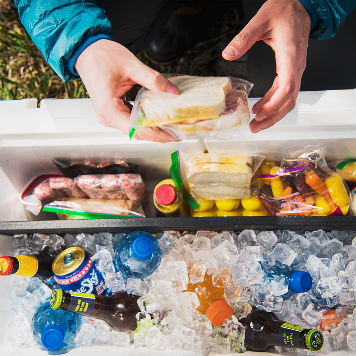 YETI Tundra divider horizontal long orientation for organized packing