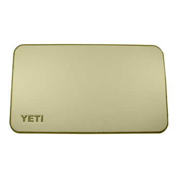 YETI SeaDek on Tundra olive green setup offers durable grip for standing.