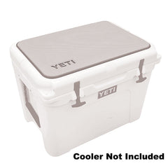YETI SeaDek slip-resistant mat, adhesive-backed, permanent attachment for secure placement.
