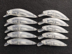 YETYE unpainted lure body with 58mm blank form, great for custom color experiments.