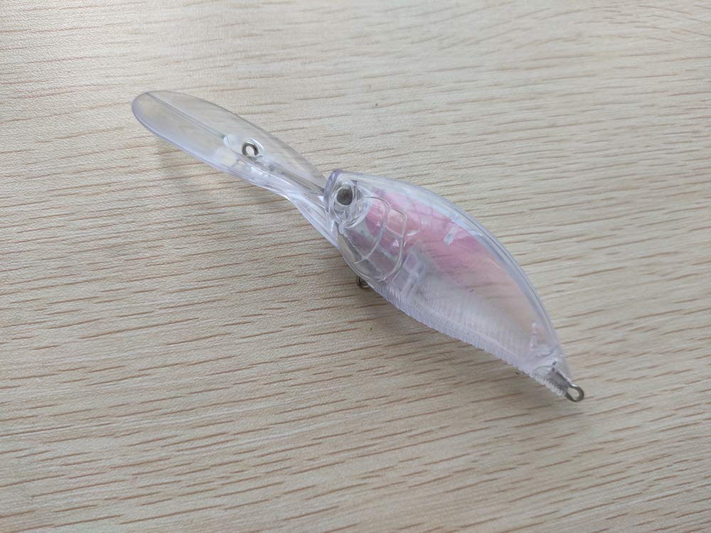 YETYE 120mm blank crankbait body for deep diving lure builds.