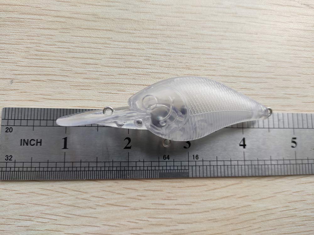 YETYE unpainted lure body, 3-1/2 inch, ready for customization and color work