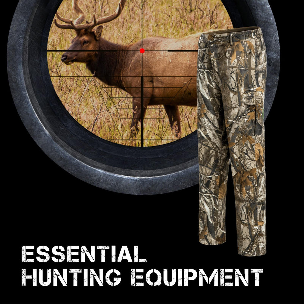 YEVHEV hunting pants elastic waist and belt loops for secure, comfortable fit.