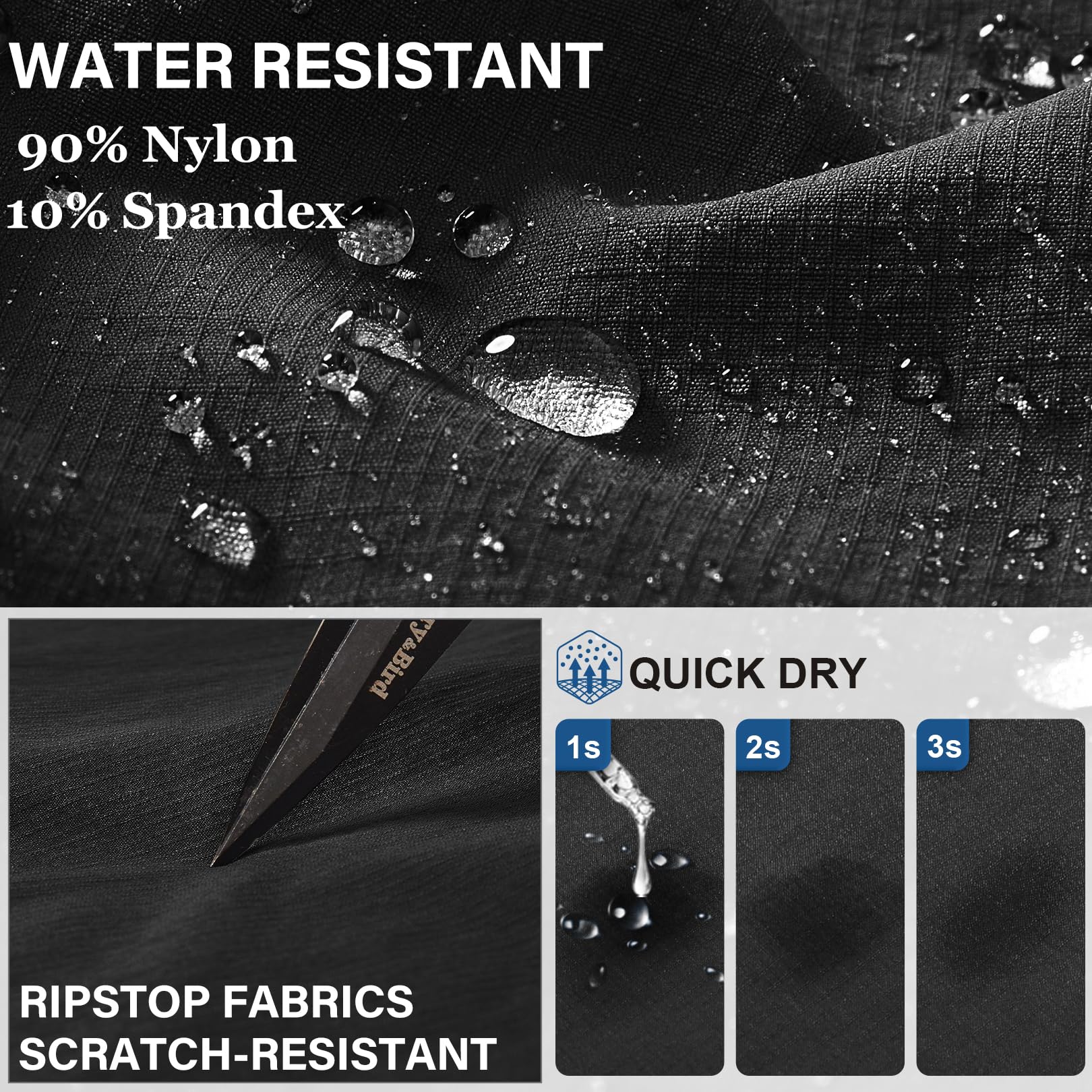 Yevtzl durable SBS zip and metal buttons boost outdoor reliability.