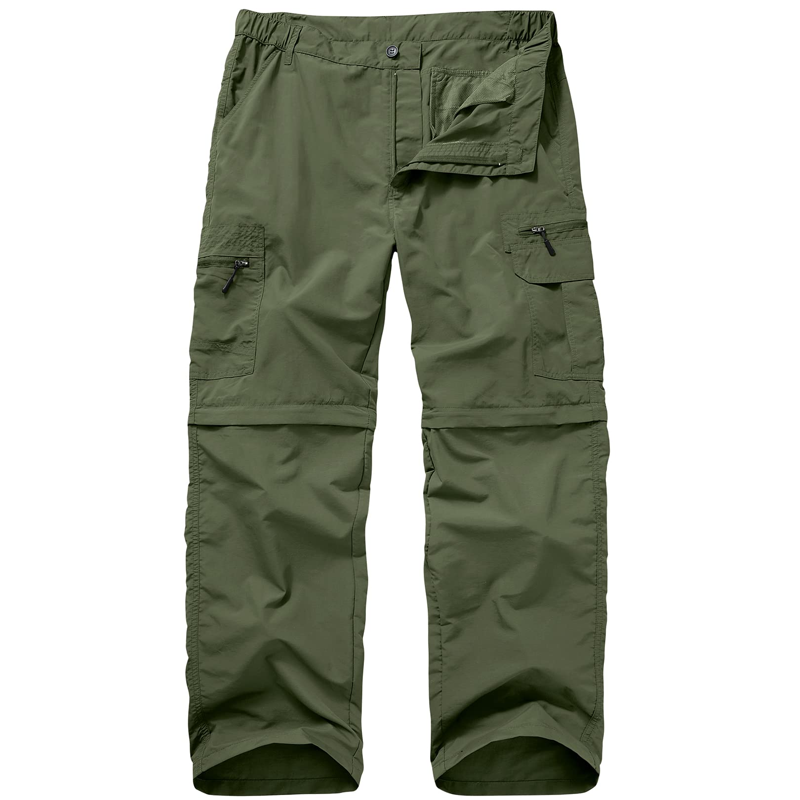 Yevtzl mens convertible hiking pants with zip-off legs for quick shorts during warm trails