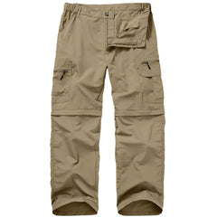 Yevtzl men's convertible hiking pants full view with zip-off legs for versatile outdoor wear.