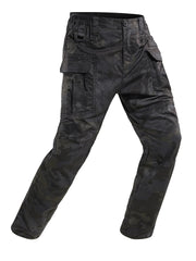 Yevtzl men's fleece-lined tactical pants front pocket for quick-access tool storage.
