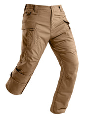 Yevtzl men's fleece-lined tactical pants front view for warmth and rugged outdoor use