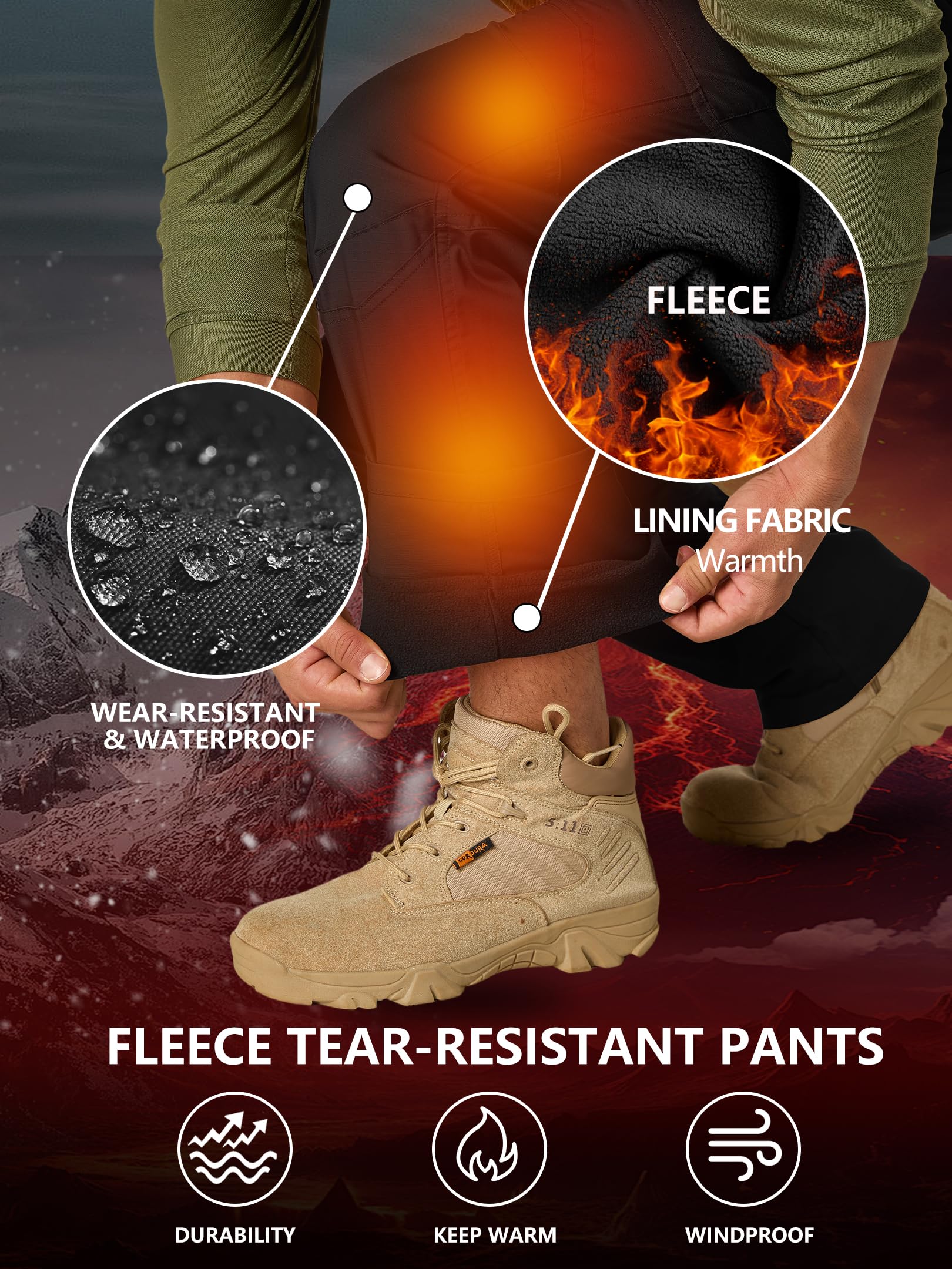 Yevtzl pants feature tear-resistant fabric for durable outdoor work