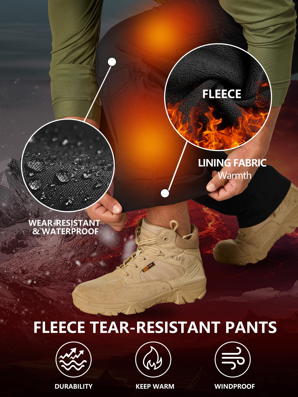 Yevtzl pants feature tear-resistant fabric for durable outdoor work