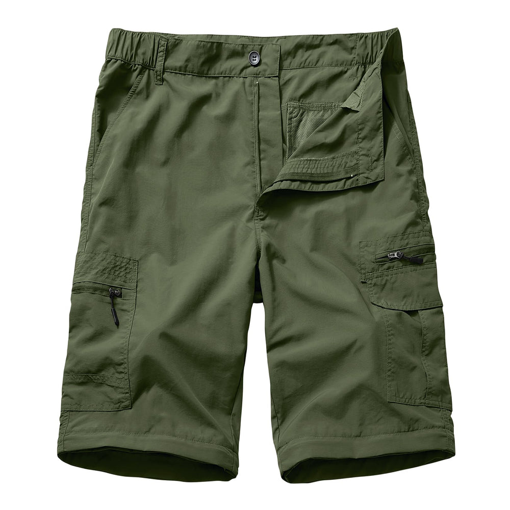 Yevtzl mens hiking pants use SBS zippers and sturdy buttons for durability