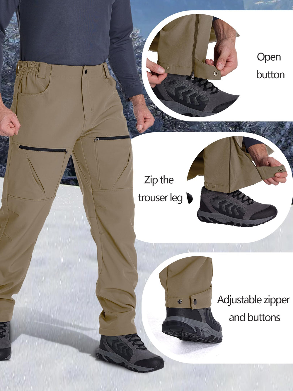 Yevtzl fleece-inner lining, warm and soft for chilly mornings.