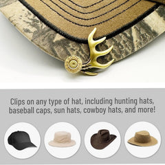 YEZILUU heart decorative clip adds charm to hats