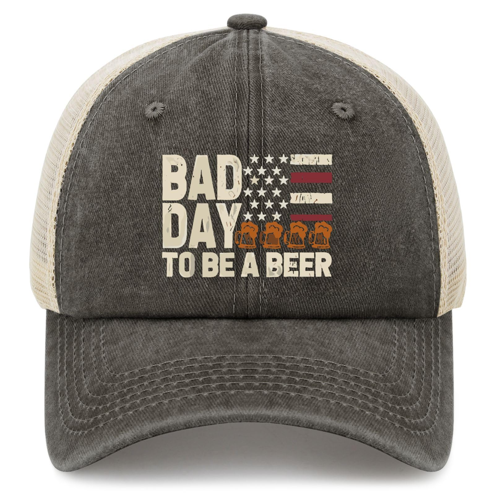 YFKFYTG Bad Day To Be A Beer hat front view for casual wear
